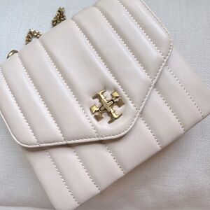 Tory Burch Kira Ivory Square Crossbody
